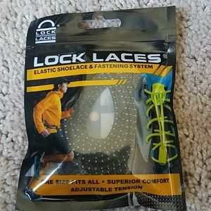 Lock Laces - Elastic Shoelaces - Black with Reflec